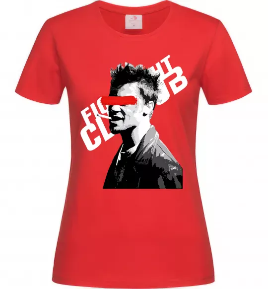 Женская футболка Бійцівський клуб Тайлер Дерден Красный фото