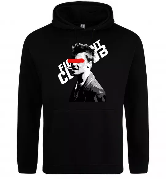 Жіноча толстовка (худі) Бійцівський клуб Тайлер Дерден Чорний фото