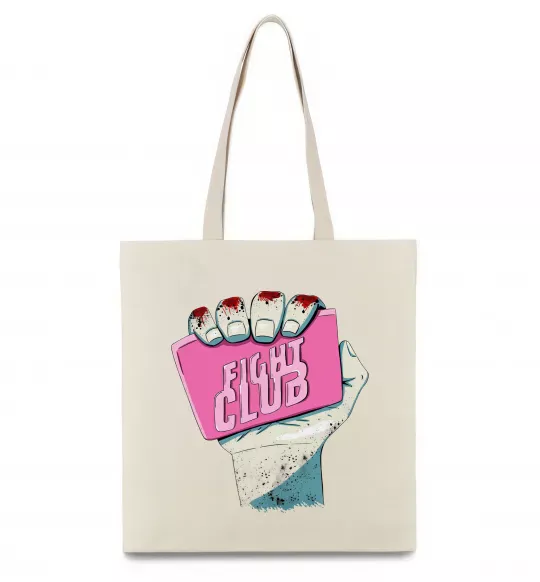 Еко-сумка Мило Бійцівський клуб Бежевий фото