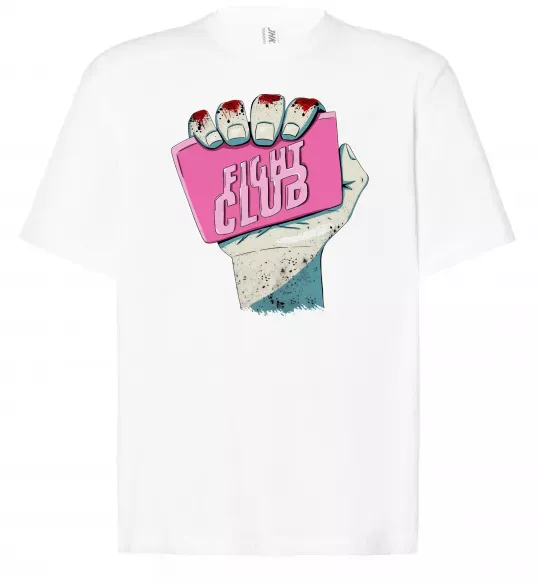 Футболка Оверсайз Мило Бійцівський клуб Білий фото