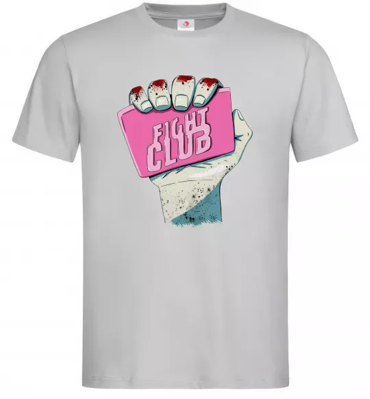 Мужская футболка Мило Бійцівський клуб Серый фото