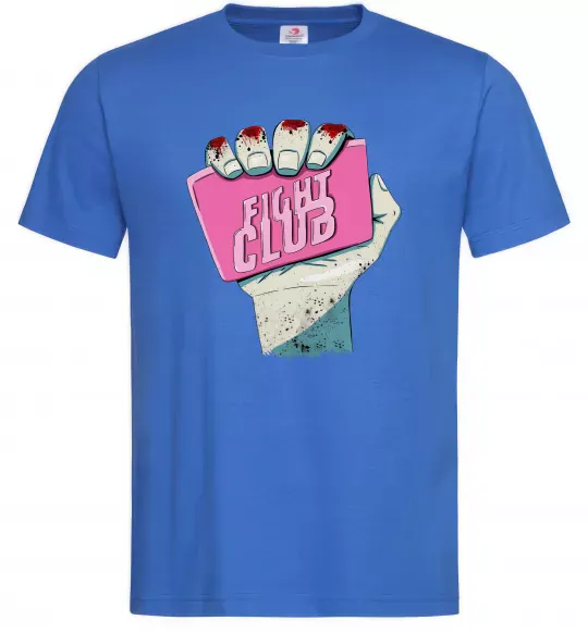 Мужская футболка Мило Бійцівський клуб Ярко-синий фото