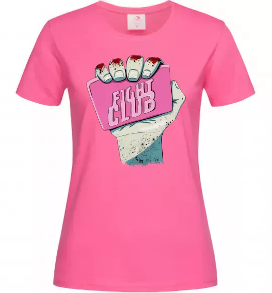 Женская футболка Мило Бійцівський клуб Ярко-розовый фото