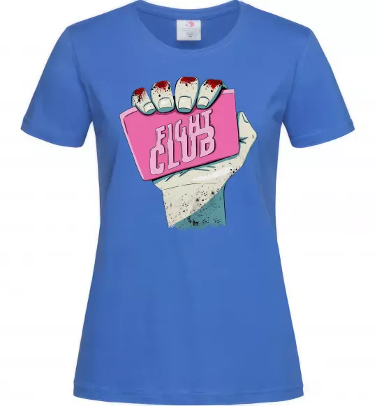 Женская футболка Мило Бійцівський клуб Ярко-синий фото