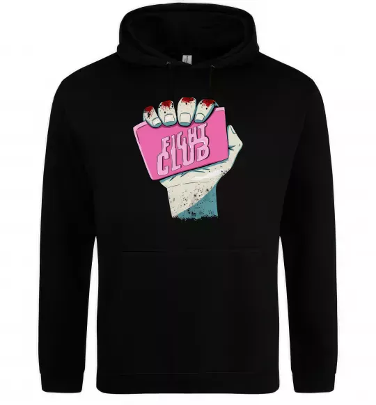 Мужская толстовка (худи) Мило Бійцівський клуб Черный фото