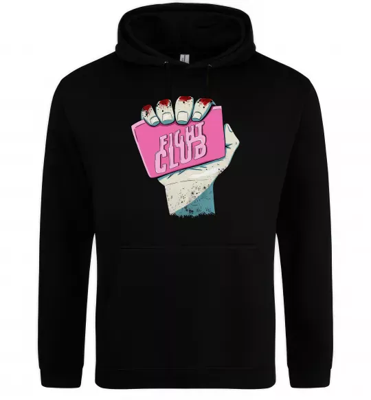 Жіноча толстовка (худі) Мило Бійцівський клуб Чорний фото