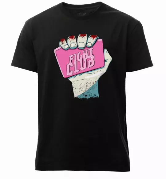 Чоловіча преміум футболка Мило Бійцівський клуб Чорний фото