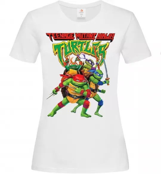Жіноча футболка Ninja turtles Білий фото