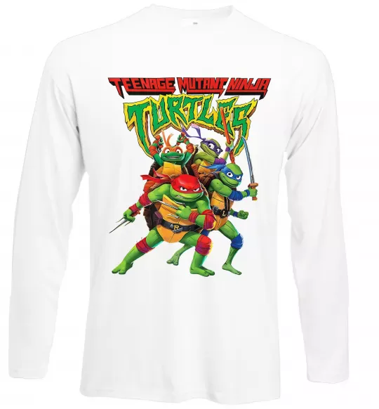 Лонгслів Ninja turtles Білий фото