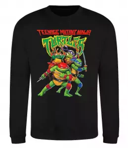 Свитшот Ninja turtles Черный фото
