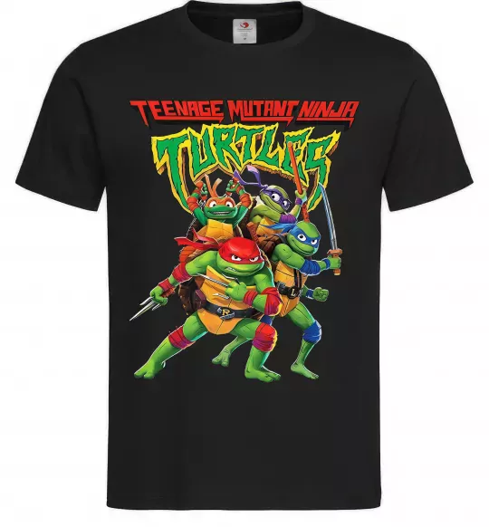Чоловіча футболка Ninja turtles Чорний фото