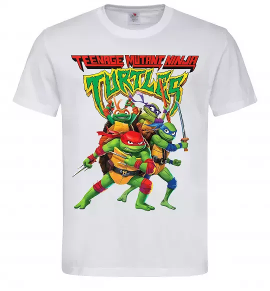 Чоловіча футболка Ninja turtles Білий фото