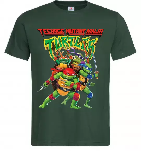 Чоловіча футболка Ninja turtles Темно-зелений фото