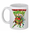 Чашка керамічна Ninja turtles Білий фото