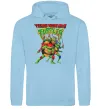 Мужская толстовка (худи) Ninja turtles Голубой фото