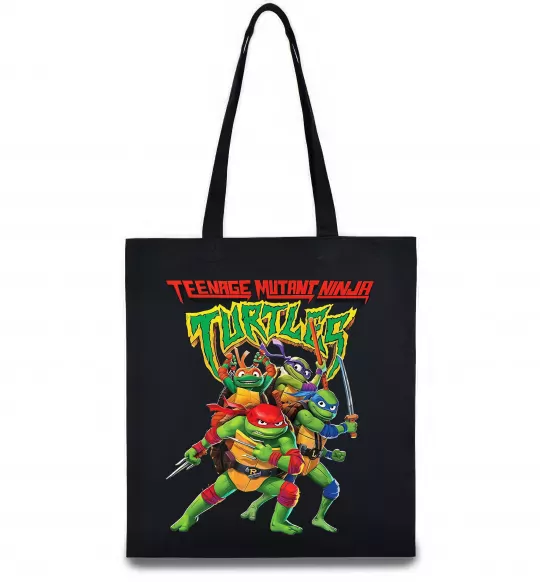 Эко-сумка Ninja turtles Черный фото