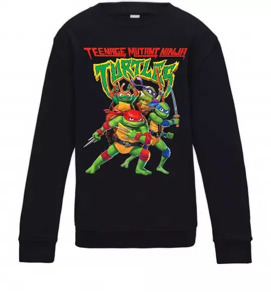 Дитячий світшот Ninja turtles Чорний фото