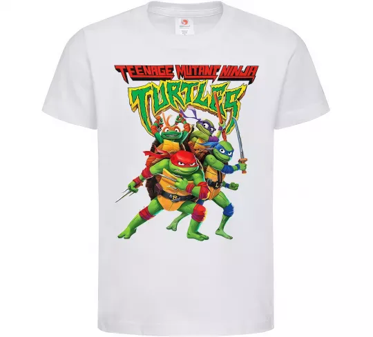 Дитяча футболка Ninja turtles Білий фото
