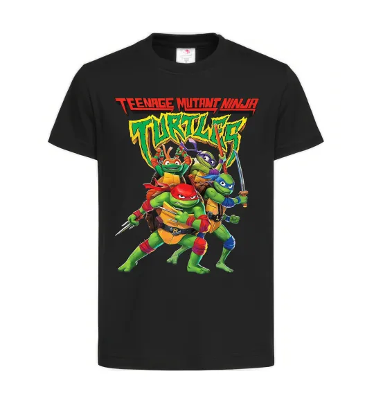 Детская футболка Ninja turtles Черный фото