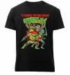 Чоловіча преміум футболка Ninja turtles Чорний фото