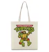 Еко-сумка Ninja turtles Raphael Бежевий фото