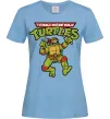 Женская футболка Ninja turtles Raphael Голубой фото