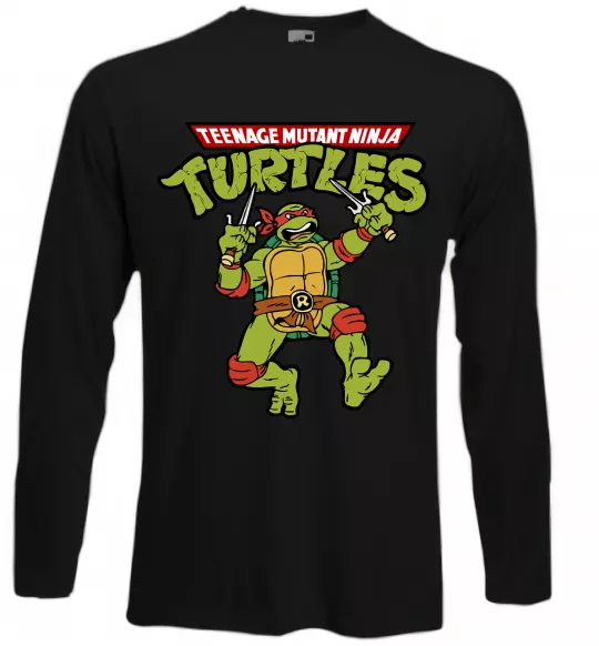 Лонгслів Ninja turtles Raphael Чорний фото