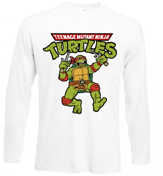 Лонгслів Ninja turtles Raphael Білий фото