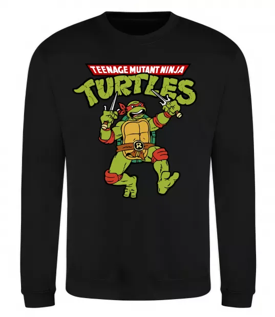 Свитшот Ninja turtles Raphael Черный фото