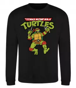 Свитшот Ninja turtles Raphael Черный фото