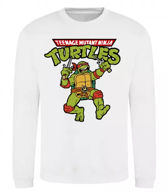 Свитшот Ninja turtles Raphael Белый фото