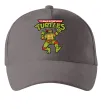 Кепка Ninja turtles Raphael Серый фото