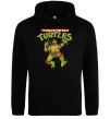 Чоловіча толстовка (худі) Ninja turtles Raphael Чорний фото