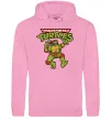 Жіноча толстовка (худі) Ninja turtles Raphael Рожевий фото
