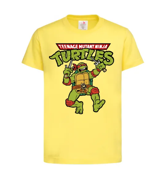 Детская футболка Ninja turtles Raphael Лимонный фото
