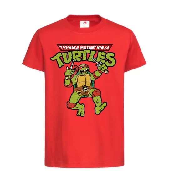 Детская футболка Ninja turtles Raphael Красный фото