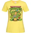 Жіноча футболка Ninja turtles with pizza Лимонний фото