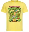 Чоловіча футболка Ninja turtles with pizza Лимонний Чоловіча футболка Ninja turtles with pizza Лимонний фото