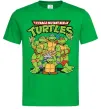 Чоловіча футболка Ninja turtles with pizza Зелений Чоловіча футболка Ninja turtles with pizza Зелений фото