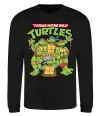 Свитшот Ninja turtles with pizza Черный Свитшот Ninja turtles with pizza Черный фото