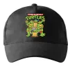 Кепка Ninja turtles with pizza Чорний фото