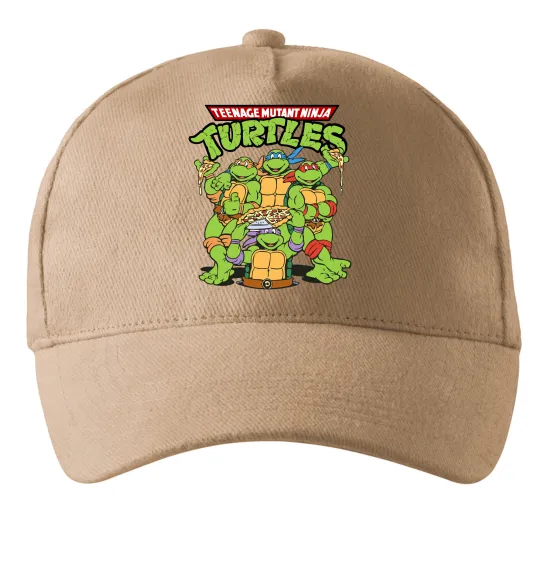Кепка Ninja turtles with pizza Песочный фото