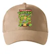 Кепка Ninja turtles with pizza Песочный фото