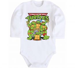 Детский боди Ninja turtles with pizza Детский боди Ninja turtles with pizza