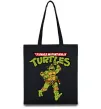 Еко-сумка Ninja Turtles Мікеланджело Чорний фото