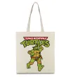 Еко-сумка Ninja Turtles Мікеланджело Бежевий фото