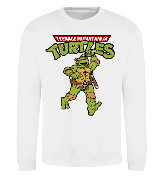 Світшот Ninja Turtles Мікеланджело Білий фото