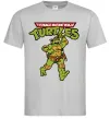 Чоловіча футболка Ninja Turtles Мікеланджело Сірий фото