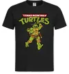Чоловіча футболка Ninja Turtles Мікеланджело Чорний фото