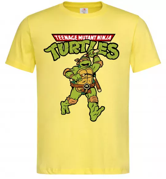 Чоловіча футболка Ninja Turtles Мікеланджело Лимонний фото
